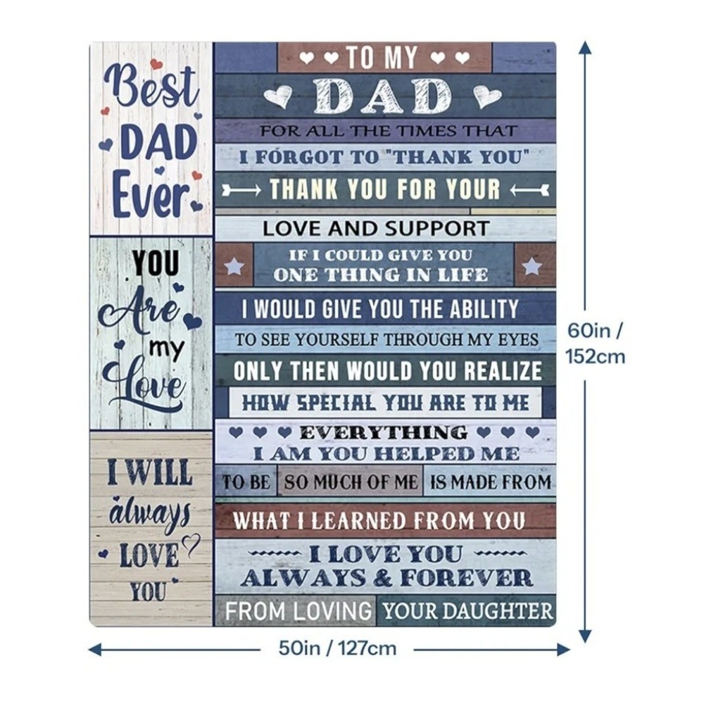 Best DAD Ever Blanket (S1621)